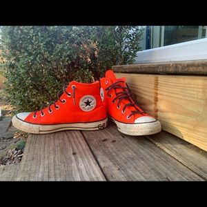 Converse + Gortex Red High-Top Sz 8